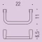 Кольцо для полотенец Colombo Design Lulu B6231 - 2