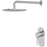 Душевой комплект Feramolli Eva Bella CS1916-12 300 мм, со смесителем, никель матовый