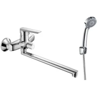 Смеситель для ванны Esko Lagos LG 31 универсальный, с душевым гарнитуром, хром