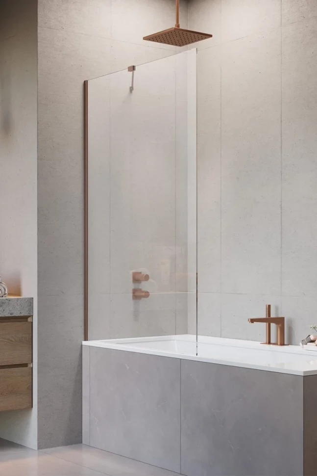 

Шторка для ванны Radaway Modo New Brushed Copper PNJ II 70 10006070-93-01 прозрачное