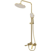 Душевая система Grossman Galaxy 500.K35.01.320 250 мм, со смесителем, золотой матовый