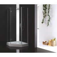 Душевой уголок Cezares Bergamo 100x100 см прозрачное стекло BERGAMO-W-P-1-100-C-Cr-L-IV