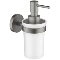 Дозатор для жидкого мыла Aquatek Европа AQ4105BGM настенный, оружейная сталь матовый