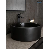 Раковина-чаша GID N9130bg 41,5x41,5 см, накладная, черный графит