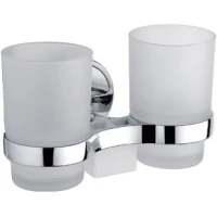 Стакан для зубных щеток D-Lin D212710 двойной, настенный, хром 