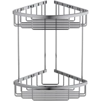 Полка для ванной Timo Saona 13082/00 21,6x21,6 см, угловая, двойная, хром
