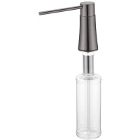 Дозатор для жидкого мыла Boheme 630-GM 300 мл, встраиваемый, для кухни, графит матовый