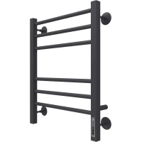 Полотенцесушитель электрический Terminus Сицилия П6 4670078543004 600x480, ТЭН правый, черный муар