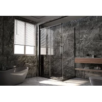 Душевой уголок 140x89 см Veconi Premium Trento PTC40-SP-14090-GR-01-C4 прозрачное