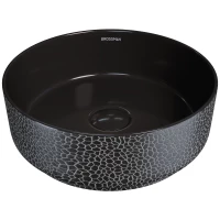 Раковина-чаша Grossman GR-5010BBL 35,5x35,5 см, накладная, черный