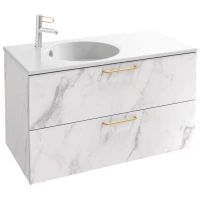 Тумба белый мрамор 100 см Jacob Delafon Odeon Rive Gauche EB2524-R8-NR4