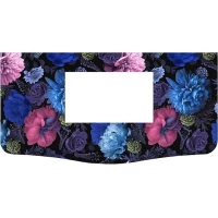 Столешница 113,4 см пионы черный матовый Belux Анжело П-11 4810924276476