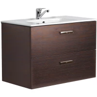 Тумба с раковиной венге 80,5 см Roca Victoria Nord ZRU9000031 + 32799C000