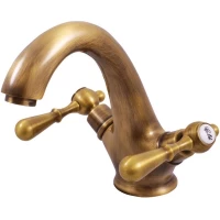 Смеситель для раковины без донного клапана Rav Slezak Morava Retro MK428.5SM