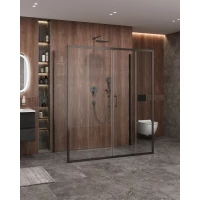 Душевой уголок Cezares Molveno MOLVENO-AH-2/2-170/90-C-GM-IV 167x90 см, профиль оружейная сталь матовый, стекло прозрачное