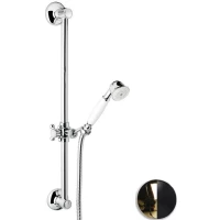 Душевой гарнитур Emmevi C02541NO 1 режим, золотой/черный