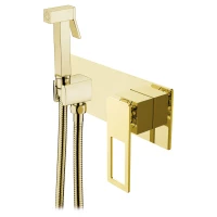 Гигиенический душ Boheme Q 147-GG со смесителем, золотой