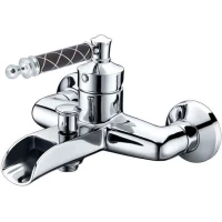 Смеситель для ванны Boheme Vogue Murano 223-MR-B хром/черный