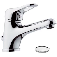 Смеситель для раковины Remer Kiss K10L с донным клапаном, хром