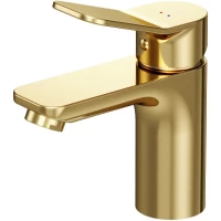 Смеситель для раковины Am.Pm X-Joy F85A02199 без донного клапана, золотой