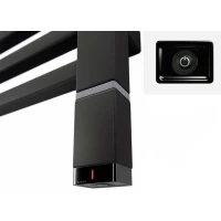 ТЭН Terma One 600 Ватт скрытый монтаж, черный матовый