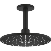 Верхний душ Grohe Rainshower SmartActive 22124KF0 310 мм, с кронштейном, 2 режима, черный матовый
