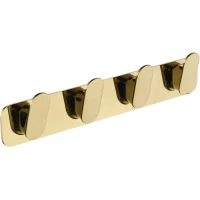 Планка с крючками Grocenberg AC0054GO для ванны, золотой