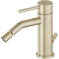 Смеситель для биде Newform X-Steel 316 69623X.59.098 с донным клапаном, светлое золото матовый