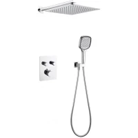 Душевой комплект Grocenberg GB5040CR 300 мм, с термостатом, хром 