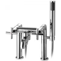 Смеситель на борт ванны Omnires Modern C304-H CR