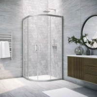 Душевой уголок Vegas Glass ZS Novo h2000 80 07 01 80x80 см, профиль матовый хром, стекло прозрачное