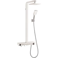 Душевая система Creavit SH650 203 мм, с термостатом, хром/белый