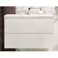 Тумба под раковину Art&Max Verona Push AM-Verona-Push-800-2C-SO-BI-TS 79,6 см, подвесная, белый матовый с текстурой