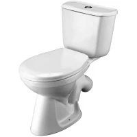 Унитаз-компакт Santek Бриз 1.WH20.2.569 косой выпуск, с сиденьем полипропилен, белый