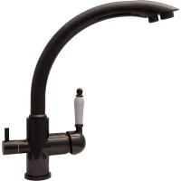 Смеситель для кухни Florentina Шале 333.27H.2113.720 с подключением к фильтру, графит