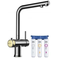 Смеситель для кухни с фильтром Omoikiri Hotaru-CH-BE хром/бежевый 4994052 + H851P00