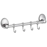 Планка с крючками Haiba HB1615-4 для ванны, хром