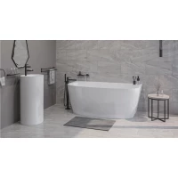 Ванна из литьевого мрамора Whitecross Pearl A 0214.155080.100 155x80 см, белый глянец