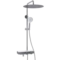 Душевая система 400 мм WasserKRAFT Aller A113.117.127.CH T