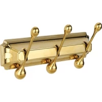 Планка с крючками Elghansa Hermitage HRM-930-GOLD для ванны, золотой