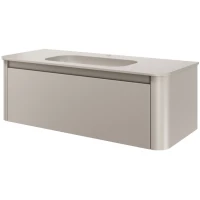 Тумба с раковиной Armadi Art Voi Cashmere 782-120-C + 786-120-C 122 см, подвесная, кашемир матовый