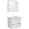Зеркальный шкаф 75x75 см серый бетон/белый L/R Runo Манхэттен 00-00001045 - 3