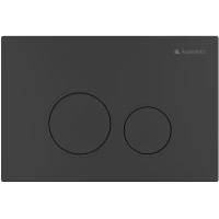 Кнопка смыва Aqueduto Circulo CIR0140 для инсталляции, черный матовый