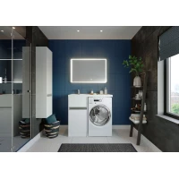 Комплект мебели белый глянец 105 см Акватон Лондри 1A236001LH010 + 1A72833KLH01L + 1A252802SU010