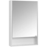 Изображение товара зеркальный шкаф 55x85 см белый матовый l/r акватон сканди 1a252102sd010