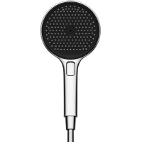 Душевая лейка Sancos Nok Round SC6001CH-B 130 мм, 3 режима, хром/черный матовый