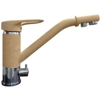 Смеситель для кухни GranFest 2624-1 с подключением к фильтру, песочный