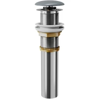 Донный клапан для раковины D&K DC9006 без перелива, графит матовый