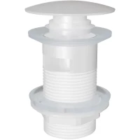 Донный клапан для раковины Knotlor BM9011WY с переливом, белый матовый