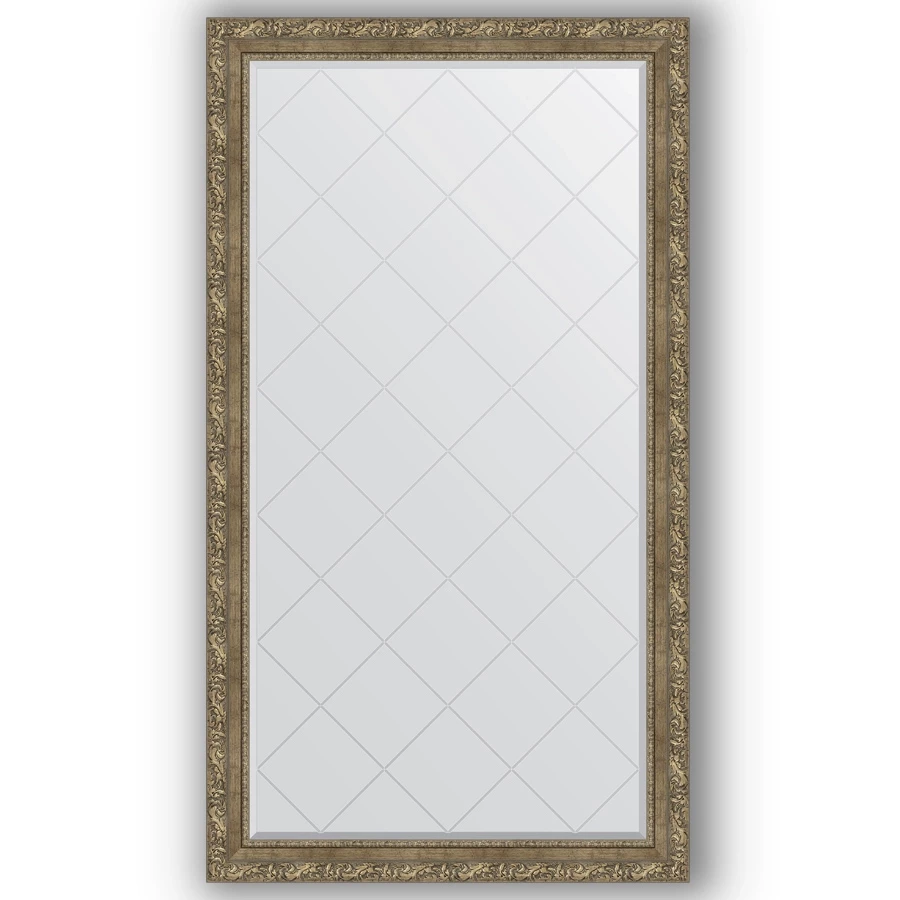 Зеркало 95x170 см виньетка античная латунь Evoform Exclusive-G BY 4403